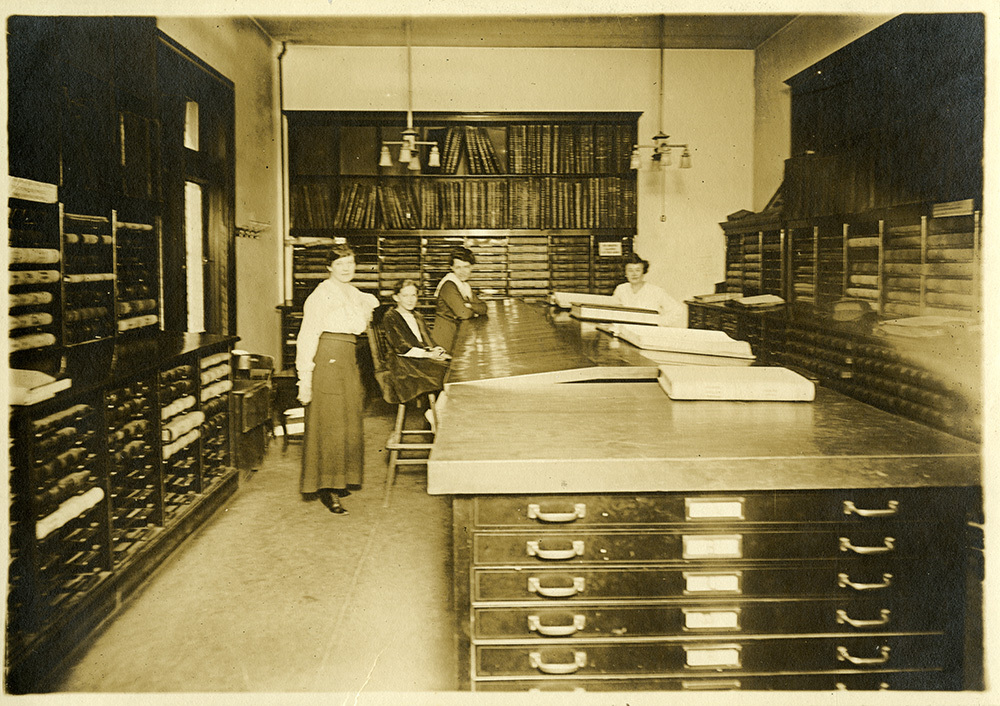 Interior of the first Washoe County Courthouse