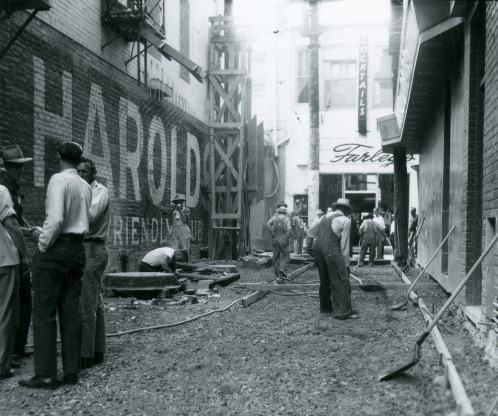 Laying terrazzo, 1949