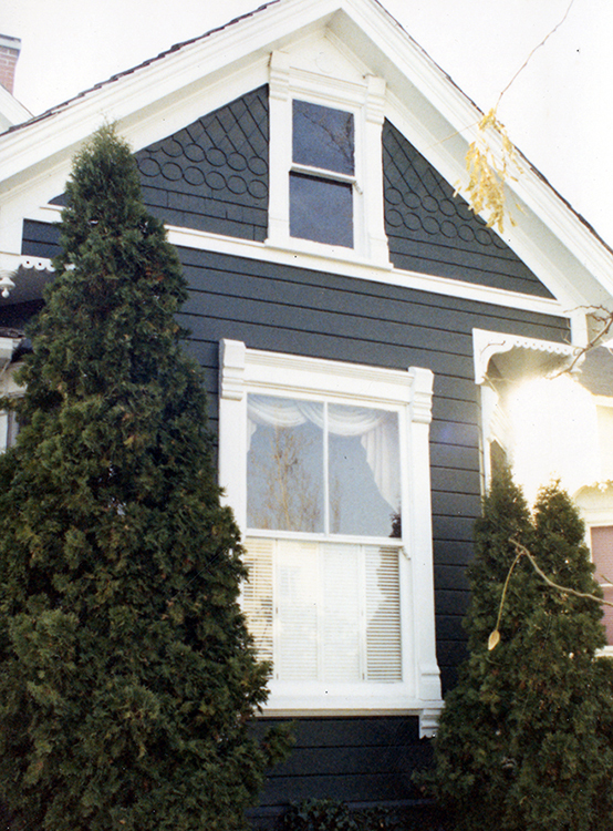 Restored exterior features of the Armstrong house